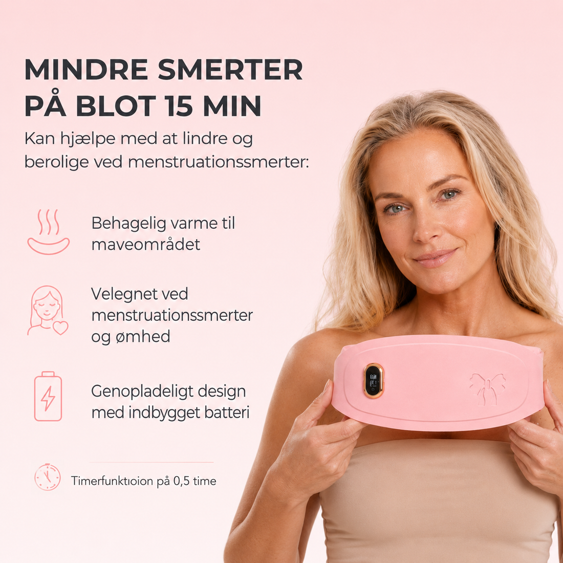 Menstruations bælte - formindsker smerterne